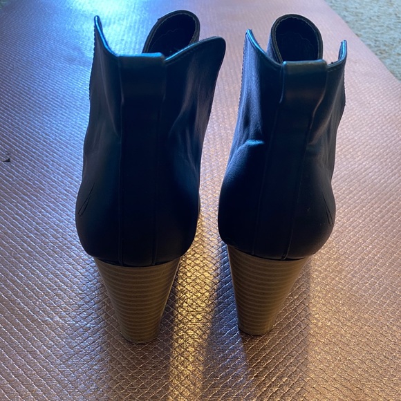 Black Nautica Ankle Boot Wedges - Picture 4 of 6